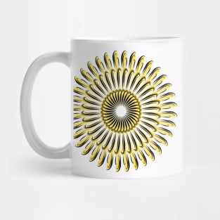 Yellow Hook Flower Mug